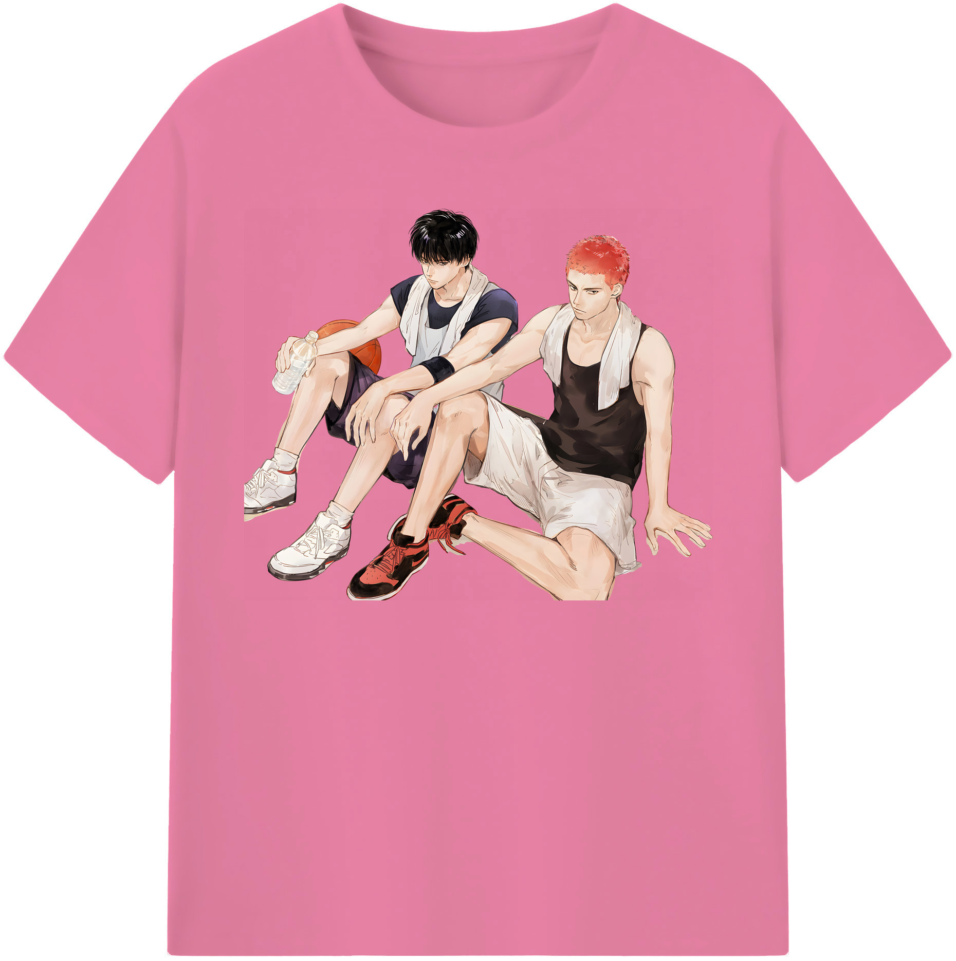 SLAM DUNK／スラムダンク 綿100％半袖Tシャツ（フロントプリント）
